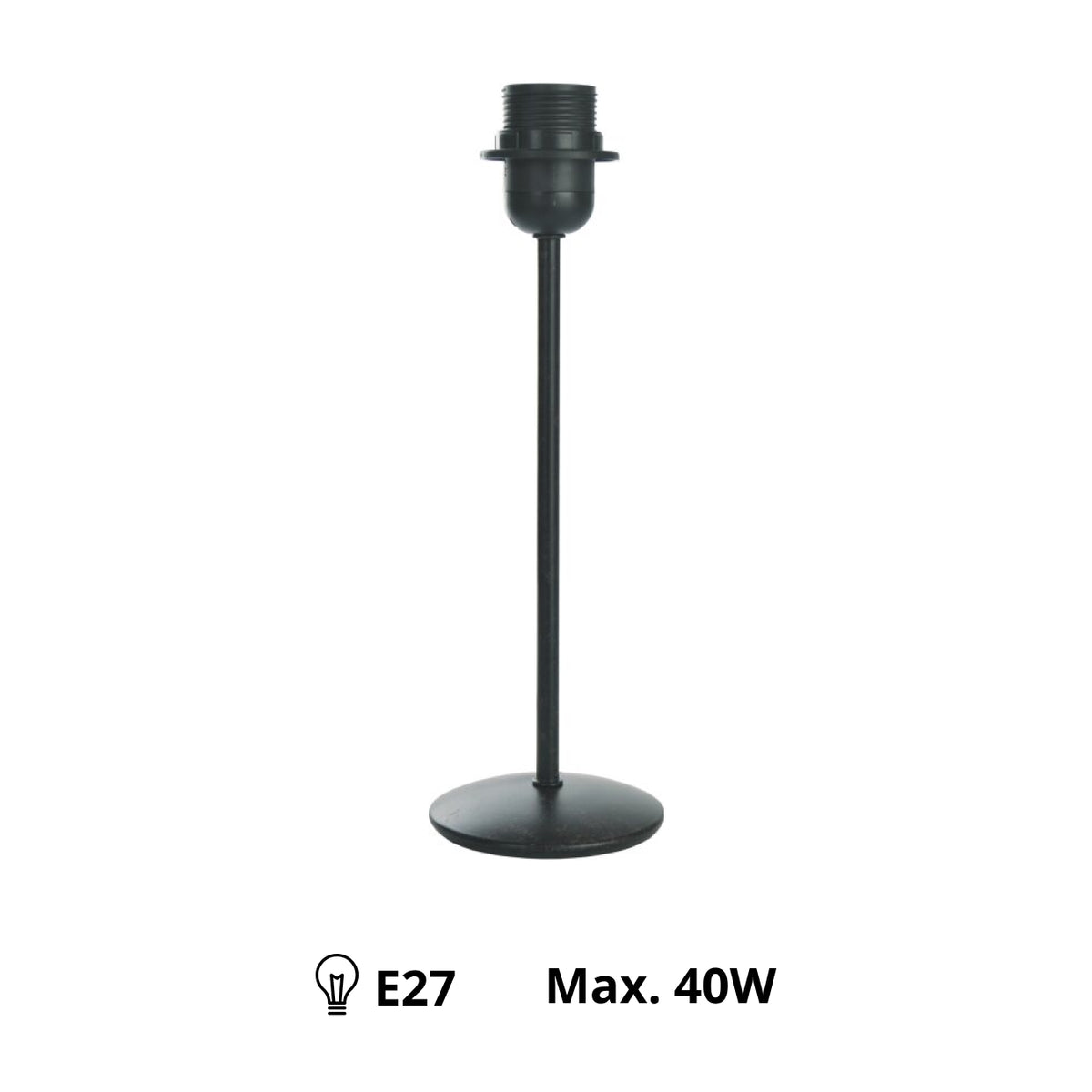 Deze zwarte lampenvoet van 29 cm heeft een moderne uitstraling. Perfect voor het creëren van sfeervolle verlichting in huis.