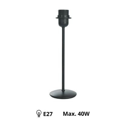 Deze zwarte lampenvoet van 29 cm heeft een moderne uitstraling. Perfect voor het creëren van sfeervolle verlichting in huis.