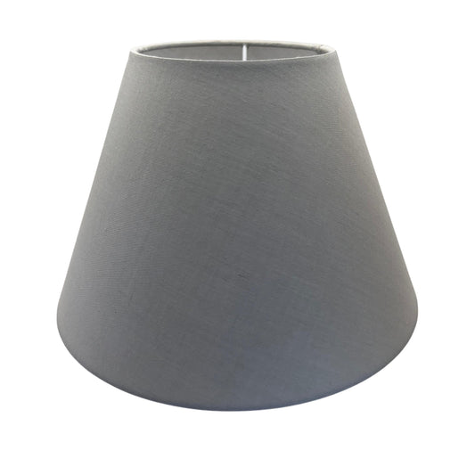 This elegant grey lampshade adds a touch of sophistication to any room. Perfect for creating a cozy atmosphere.