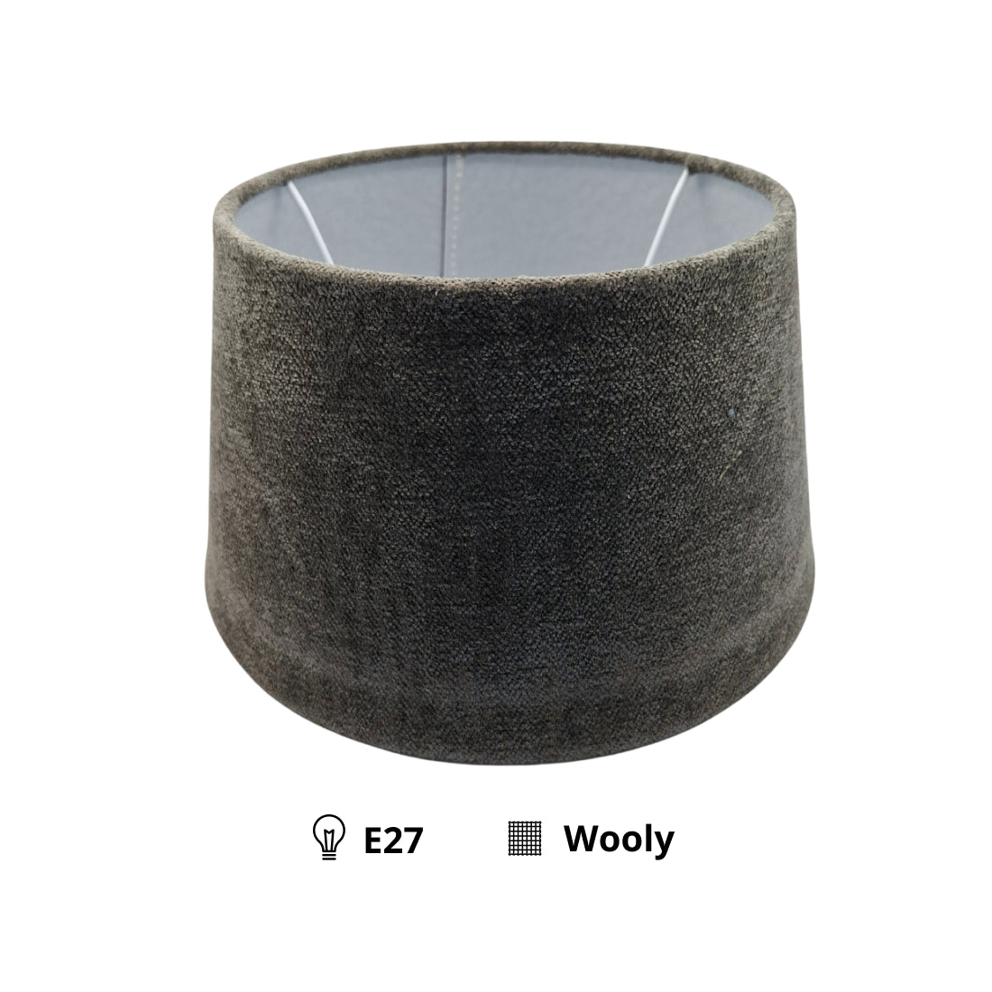 Deze antracieten lampenkap van Ø25 cm voegt een moderne touch toe aan uw interieur. Perfect voor een sfeervolle verlichting.