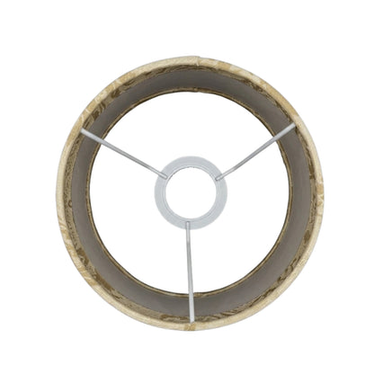 Bovenaanzicht van de beige lampenkap Drum met een eigentijdse uitstraling. Perfect voor een sfeervolle inrichting.