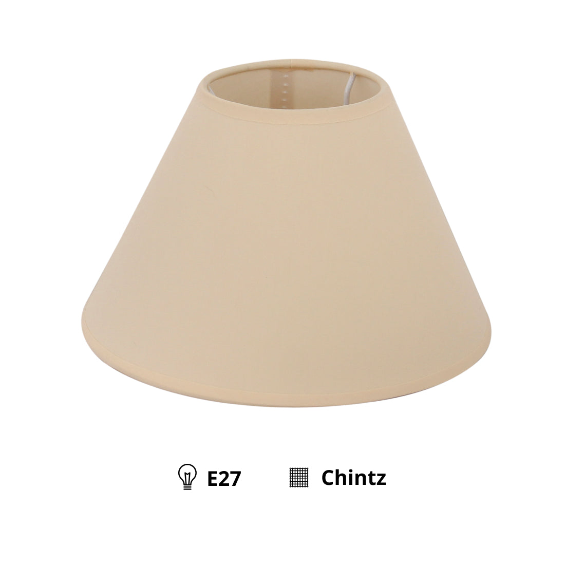 Deze beige lampenkap biedt een warme ambiance en voegt een stijlvolle touch toe aan je interieur. Perfect voor elke ruimte.