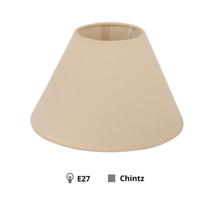 Deze beige lampenkap biedt een warme ambiance en voegt een stijlvolle touch toe aan je interieur. Perfect voor elke ruimte.
