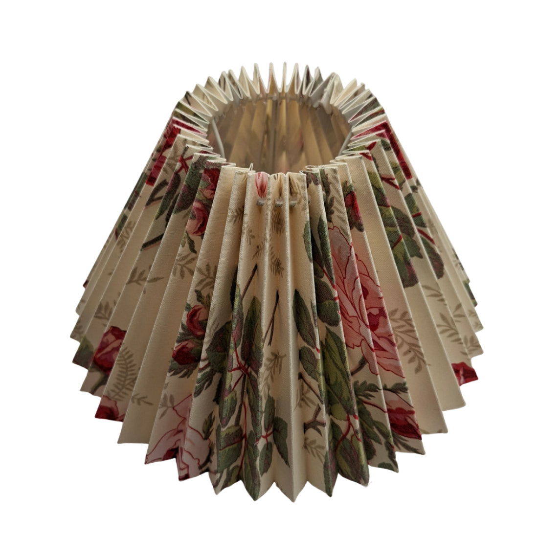Elegante lampenkap in crème, beige en groen. Perfect voor het creëren van een warme sfeer in je interieur.