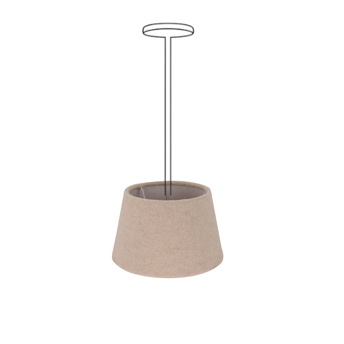 Een sfeervolle beige lampenkap in drumvorm. Perfect om een warme en tijdloze ambiance te creëren in elke ruimte.