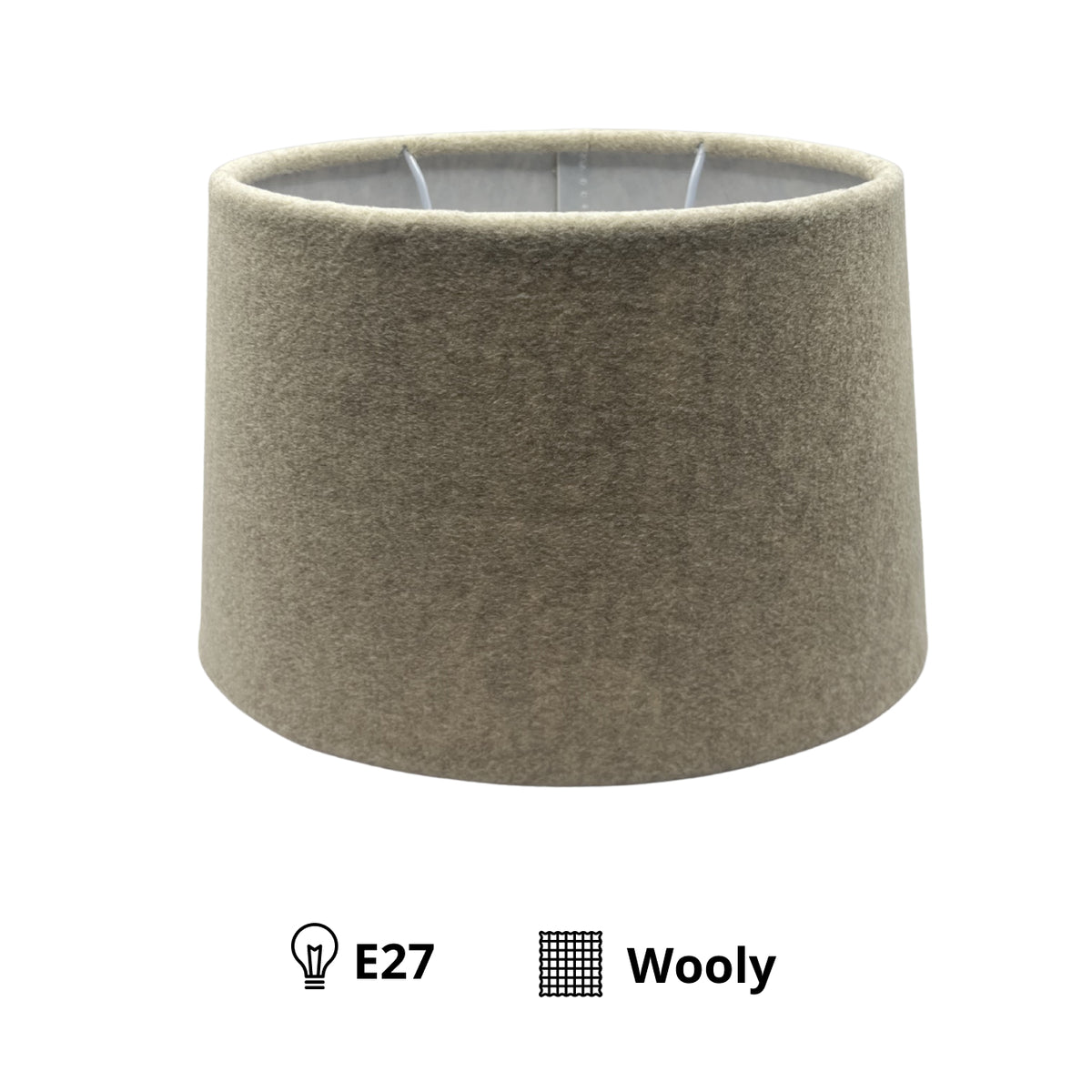 This modern beige lampshade adds warmth and sophistication. Perfect for elevating your favorite light fixture.