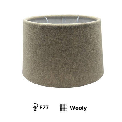 This modern beige lampshade adds warmth and sophistication. Perfect for elevating your favorite light fixture.