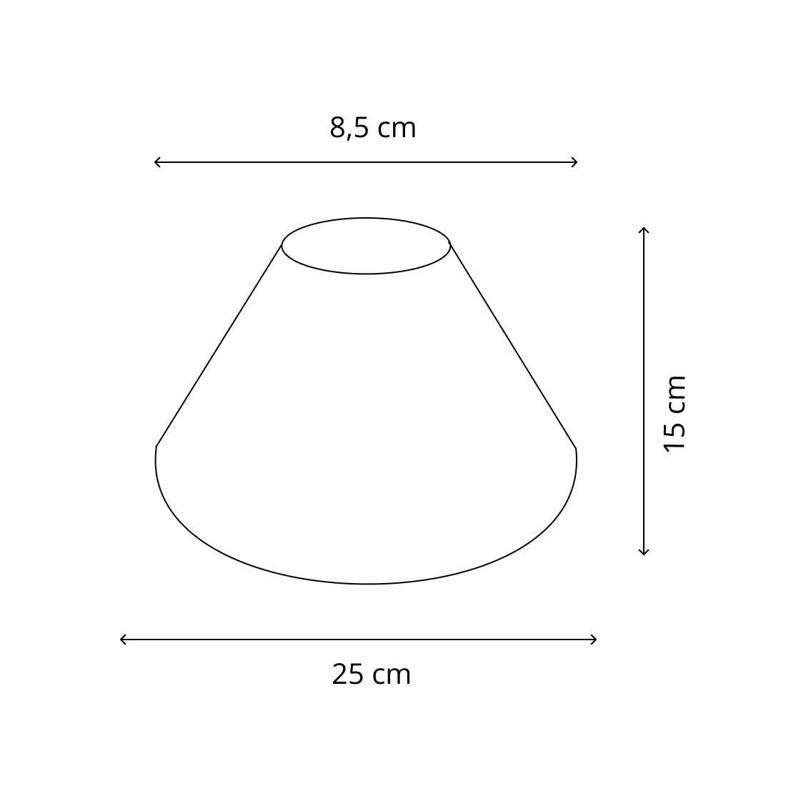 Chericoni Lampenkap Top - Ø25 cm H13 cm - Blauw - 2325-215 - detailfoto 1