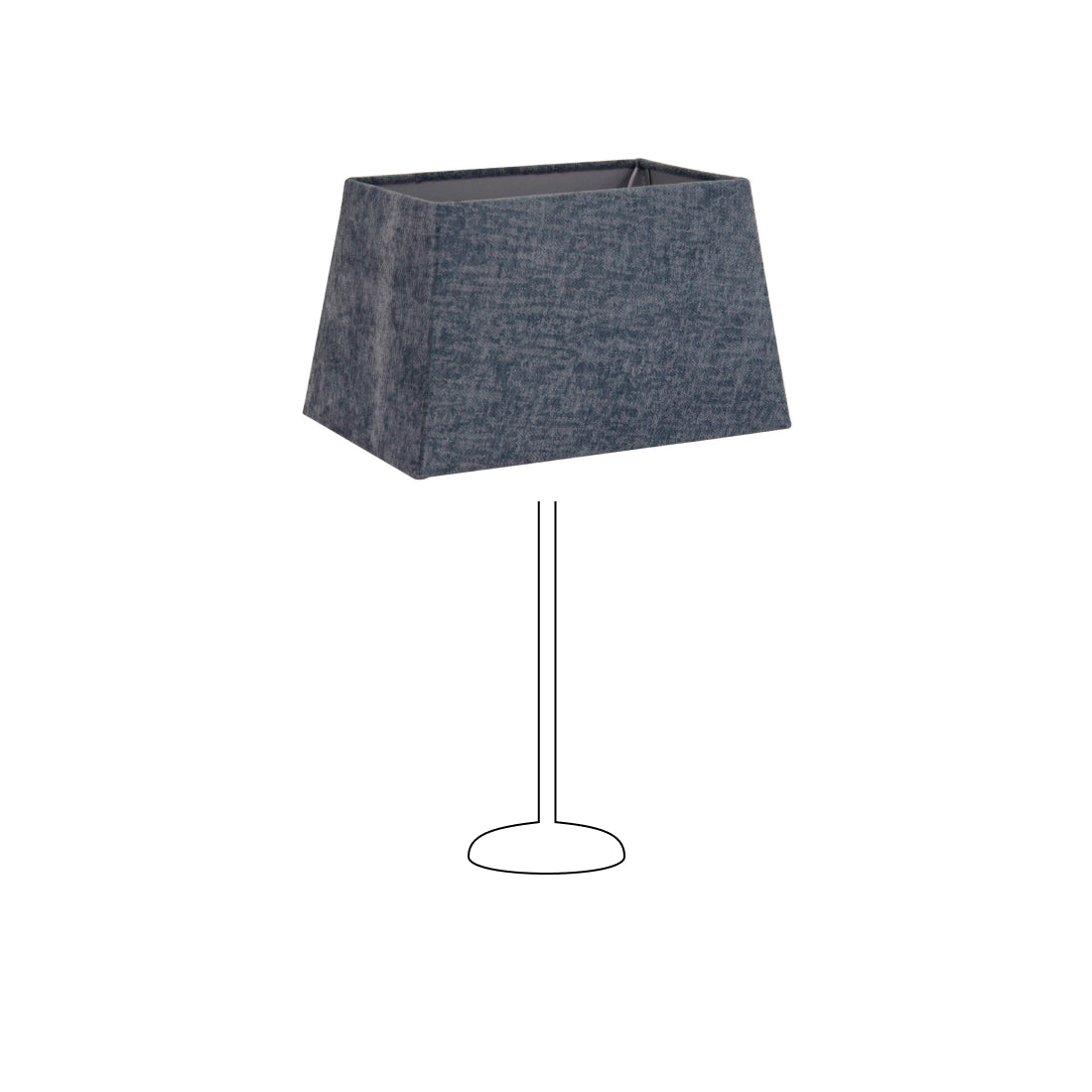 Verfijnde lichtblauwe lampenkap Conica Rechteck, perfect voor een frisse en moderne uitstraling. Ideaal voor elke ruimte.