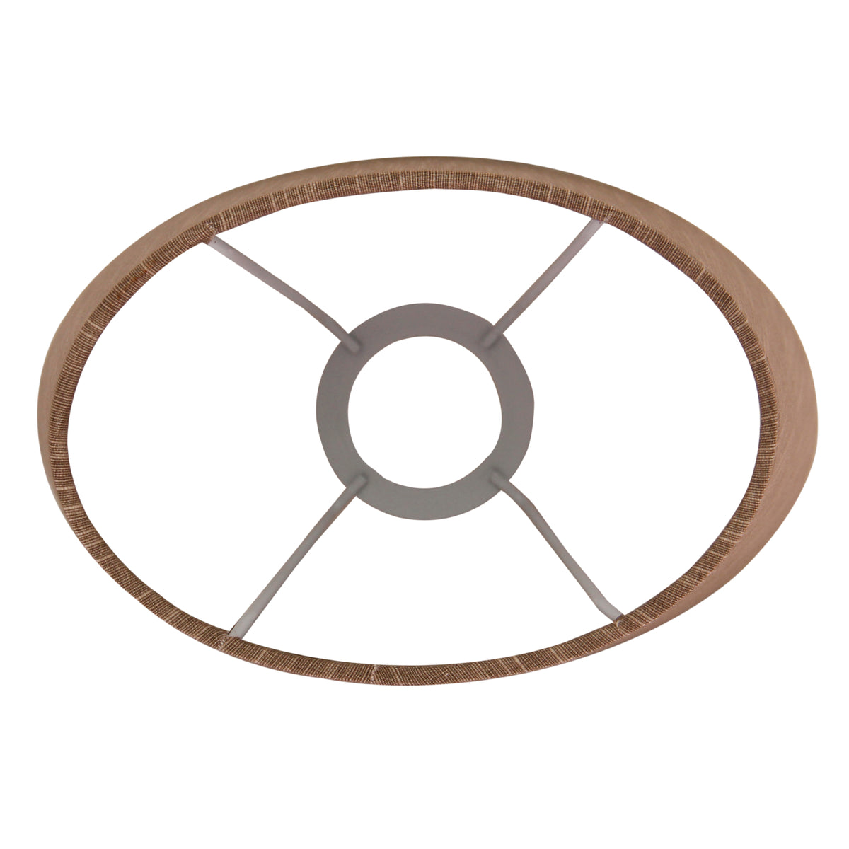 Deze bruine lampenkap heeft een ovale vorm en geeft een warme sfeer aan uw interieur. Perfect voor een sfeervolle inrichting.