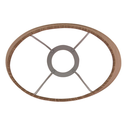 Deze bruine lampenkap heeft een ovale vorm en geeft een warme sfeer aan uw interieur. Perfect voor een sfeervolle inrichting.
