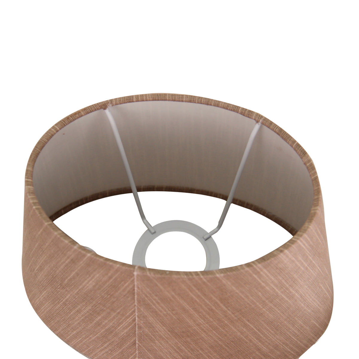 Deze bruine lampenkap met ovale vorm voegt warmte en karakter toe aan je interieur. Perfect voor een sfeervolle ambiance.