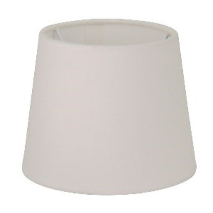 Verfijnde crèmekleurige lampenkap in een drumvorm. Ideaal voor een warme ambiance in jouw interieur.