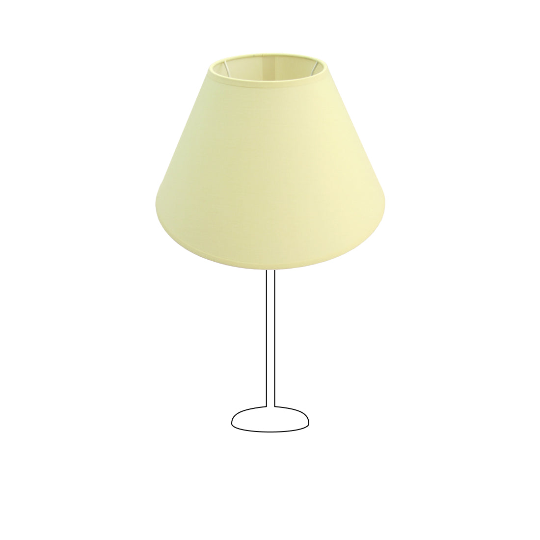 De crèmekleurige lampenkap Top geeft een warme gloed aan je interieur. Perfect voor sfeervolle avonden en gezellige momenten.