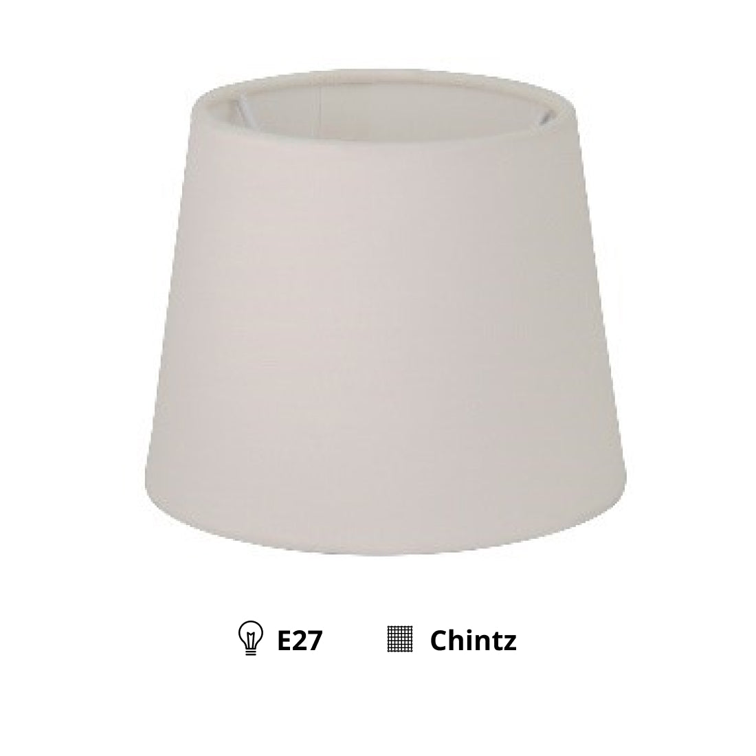 Detail van de crèmekleurige lampenkap Drum, perfect voor een warme en gezellige sfeer.