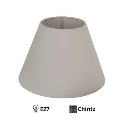 Detaillistische weergave van de crèmekleurige lampenkap. Perfect voor een warme, sfeervolle ambiance in huis.