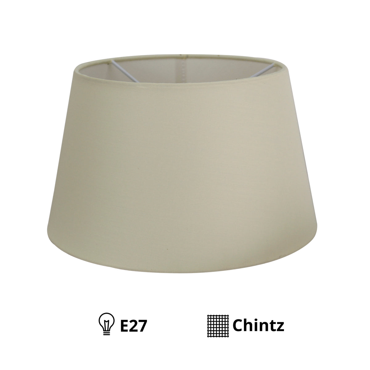 Gezellige creme lampenkap Drum met tijdloos ontwerp. Perfect voor het creëren van een warme sfeer in elke kamer.