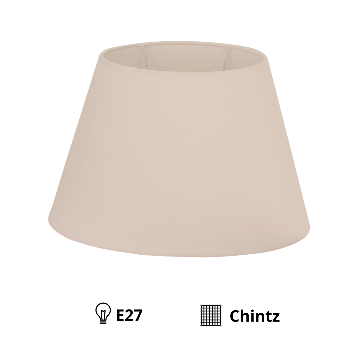Creme lampenkap Oval van Various voegt een warme uitstraling toe aan je interieur. Perfect voor sfeervolle verlichting.