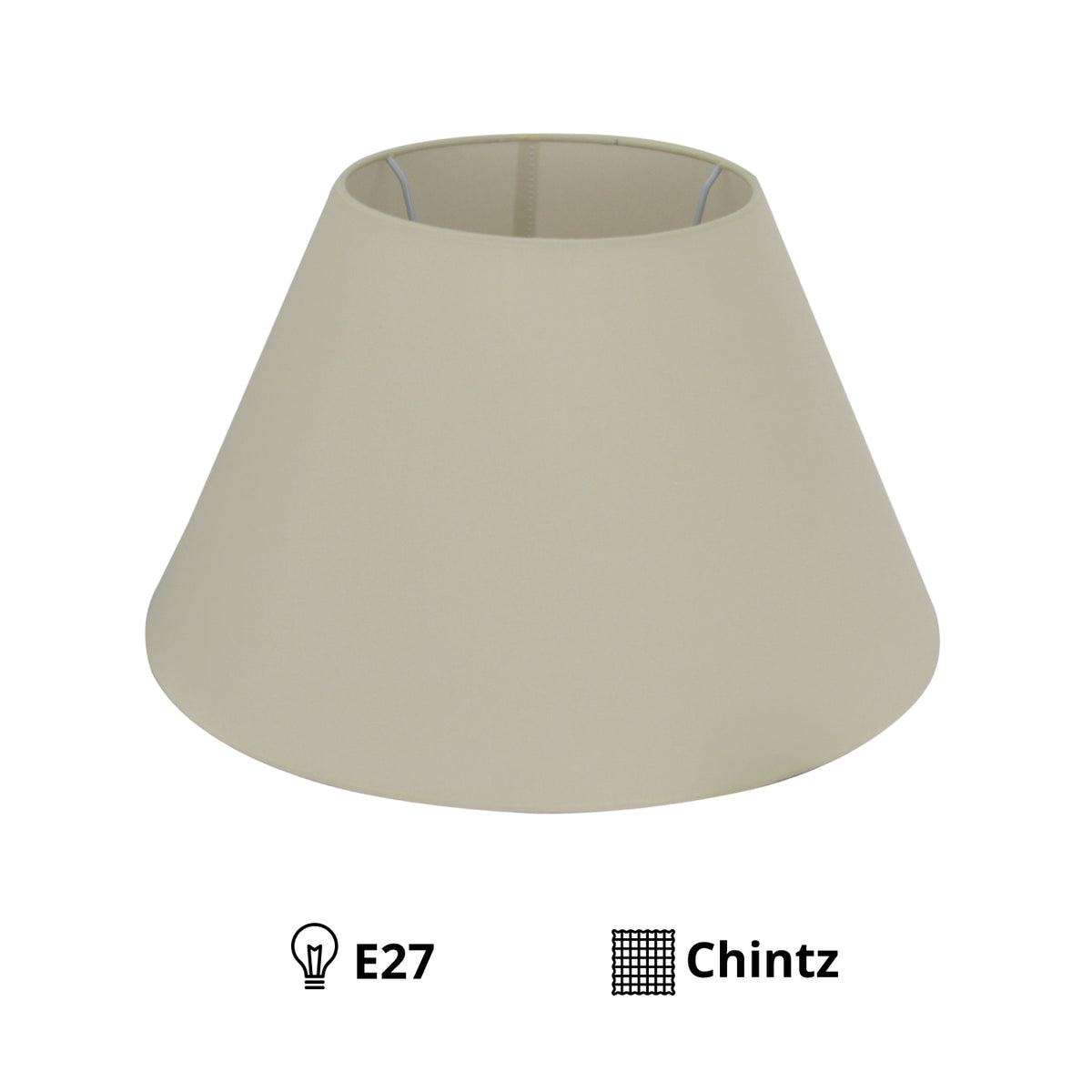 De crèmekleurige lampenkap Top straalt elegantie uit en past perfect in een warm interieur.