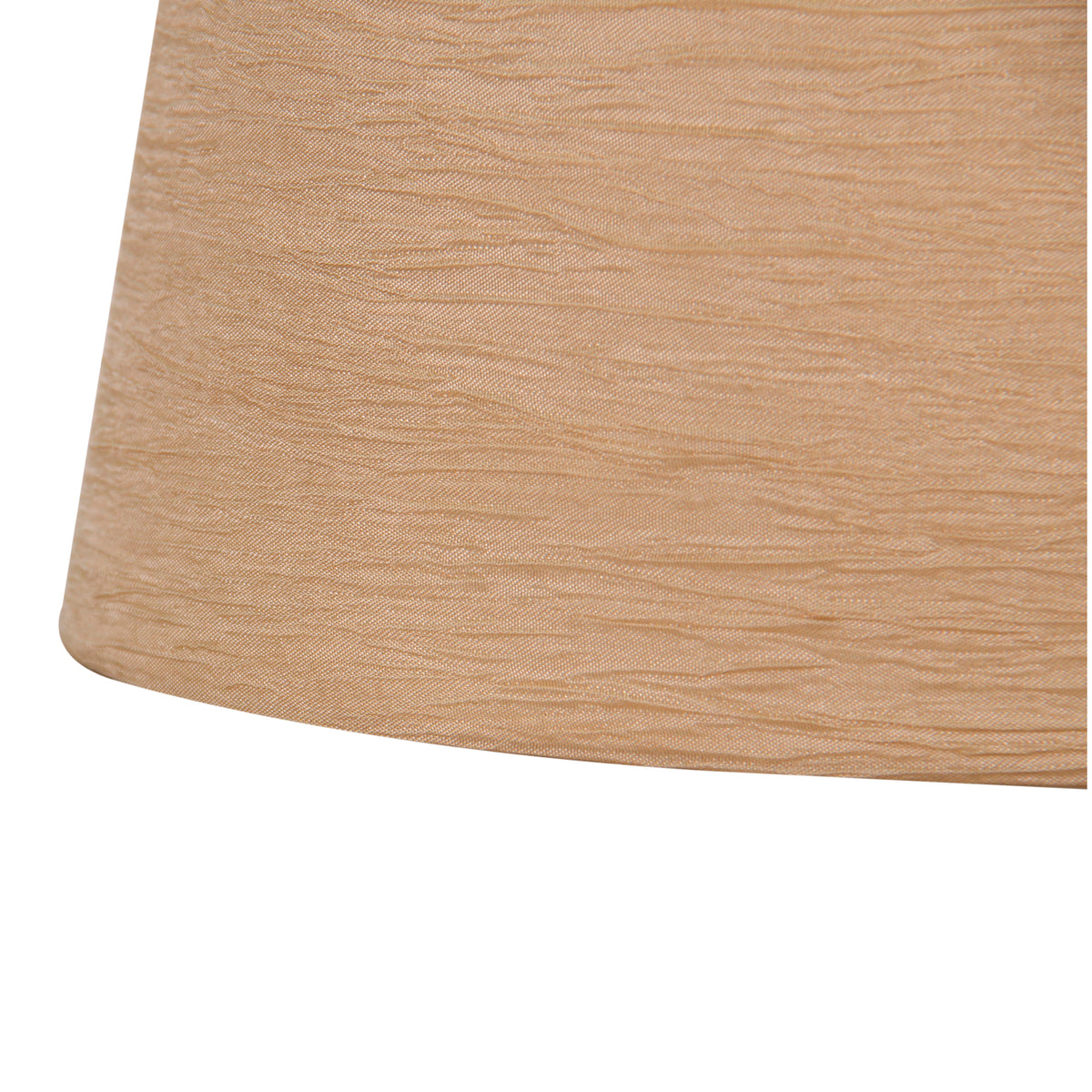 Deze crèmekleurige lampenkap voegt een moderne touch toe aan je interieur.