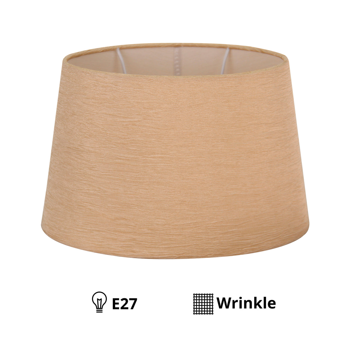 Deze crèmekleurige lampenkap met gouden accent is perfect voor een moderne uitstraling. Ideaal voor sfeervolle verlichting.