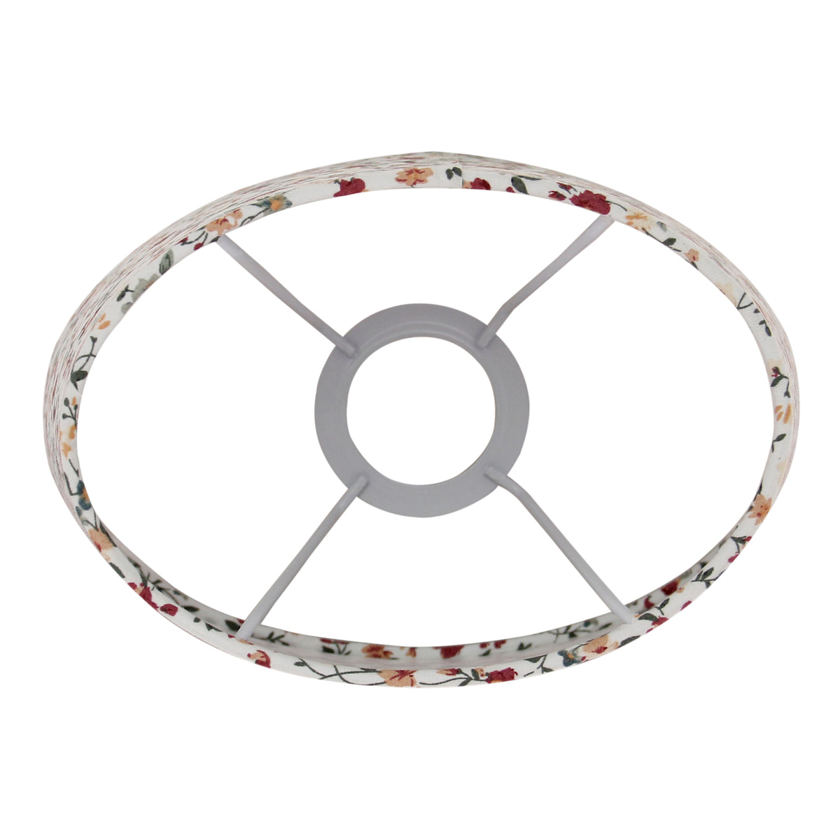 Bovenaanzicht van de crèmekleurige lampenkap Oval. Past perfect in een sfeervol interieur en voegt warmte toe.