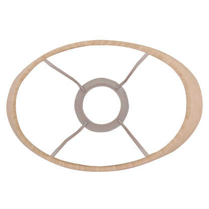Deze crèmekleurige lampenkap met ovale vorm voegt een zachte, warme uitstraling toe aan elk interieur.