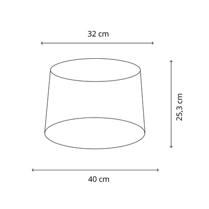 De crèmekleurige lampenkap Drum voegt elegantie toe aan je interieur. Perfect voor een sfeervolle ambiance in elke ruimte.
