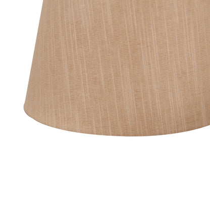 Deze crèmekleurige lampenkap in drumvorm voegt een warme toets toe aan jouw interieur. Perfect voor een gezellige sfeer.