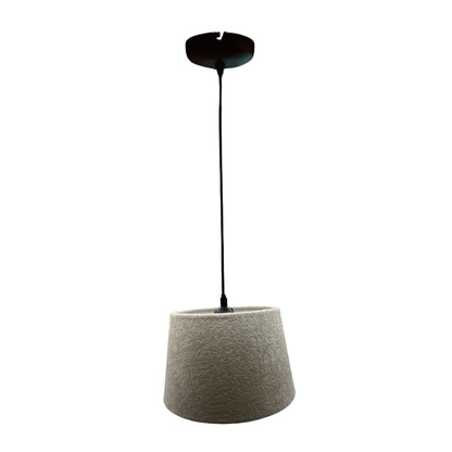 Detailfoto van de crèmekleurige lampenkap Drum met een stijlvolle afwerking. Perfect voor een warme sfeer in elke kamer.