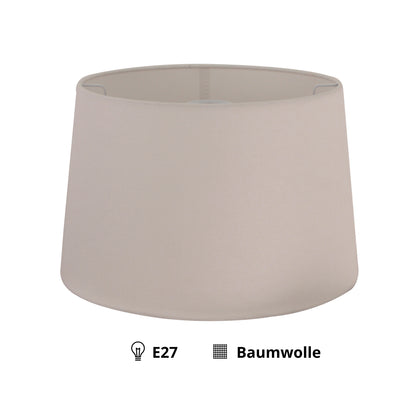 Detail van de gebroken witte lampenkap Drum, elegant en tijdloos. Perfect om een warme sfeer te creëren in elke ruimte.