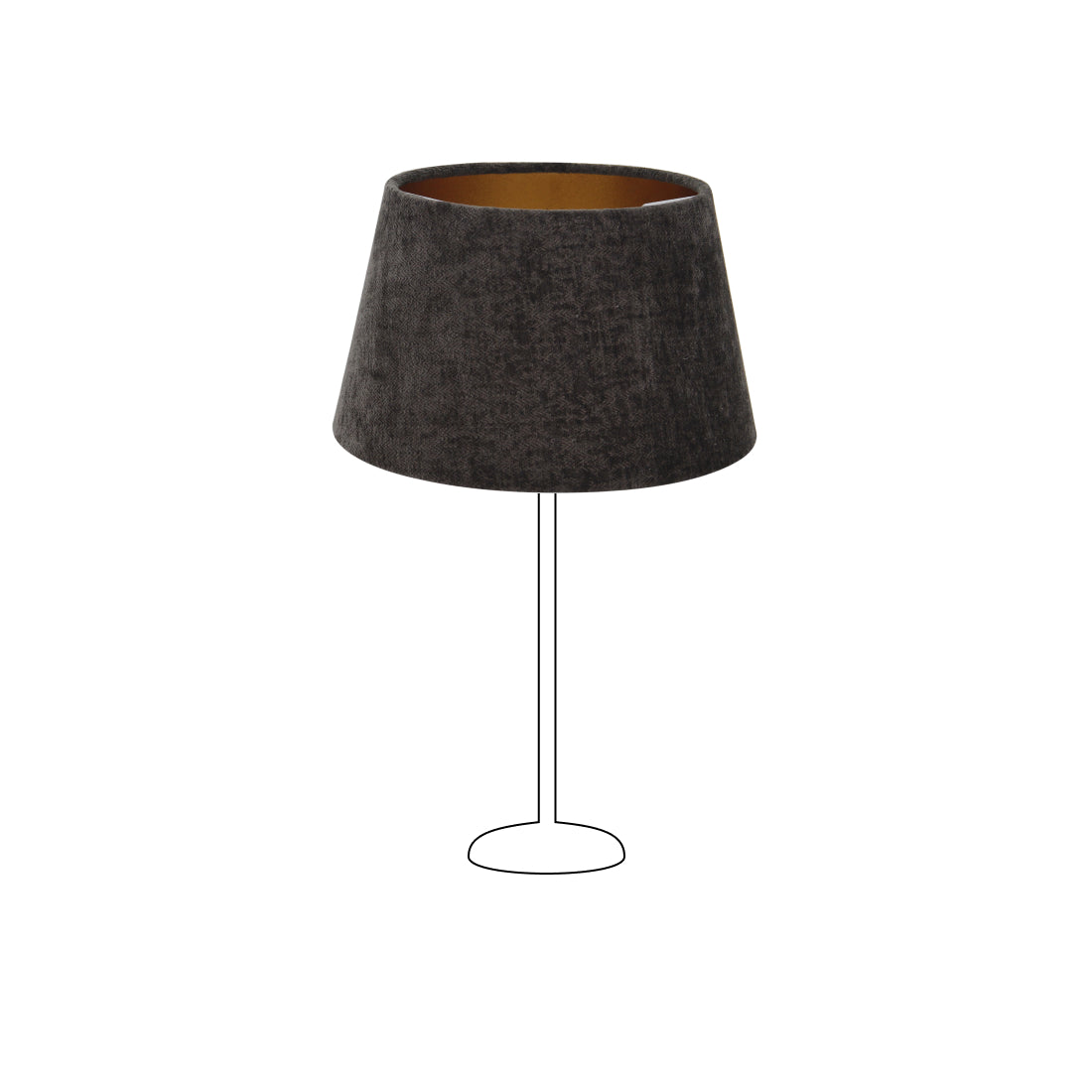 Deze gouden lampenkap in modern design voegt luxe toe aan je interieur. Perfect voor sfeervolle verlichting in elke kamer.
