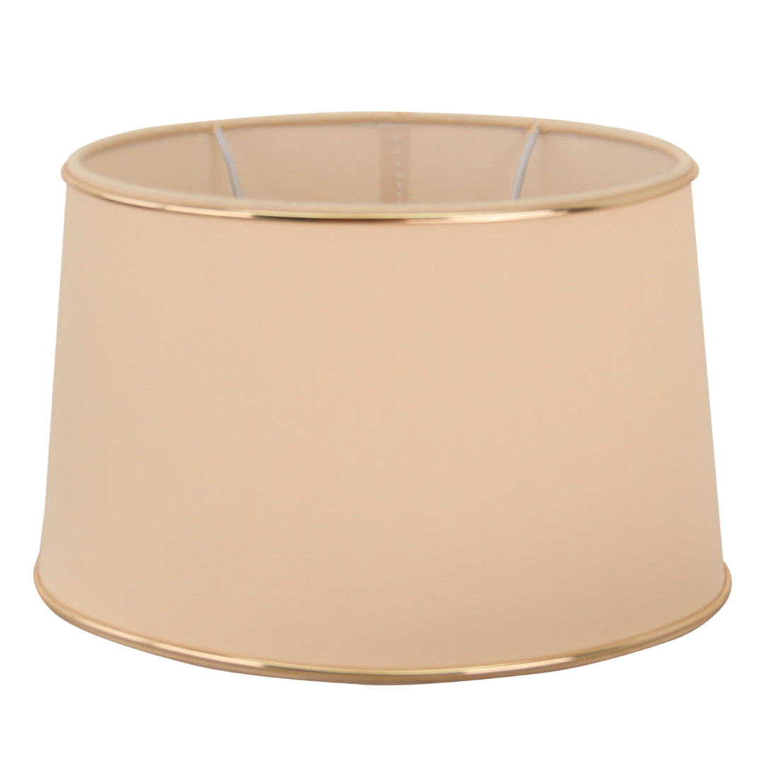 De beige lampenkap in ovaal ontwerp voegt warmte en elegantie toe aan je interieur. Perfect voor sfeervolle verlichting.