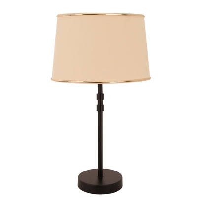 Een warme, beige lampenkap met gouden accenten die charme en sfeer toevoegt aan je interieur. Perfect voor elke ruimte.
