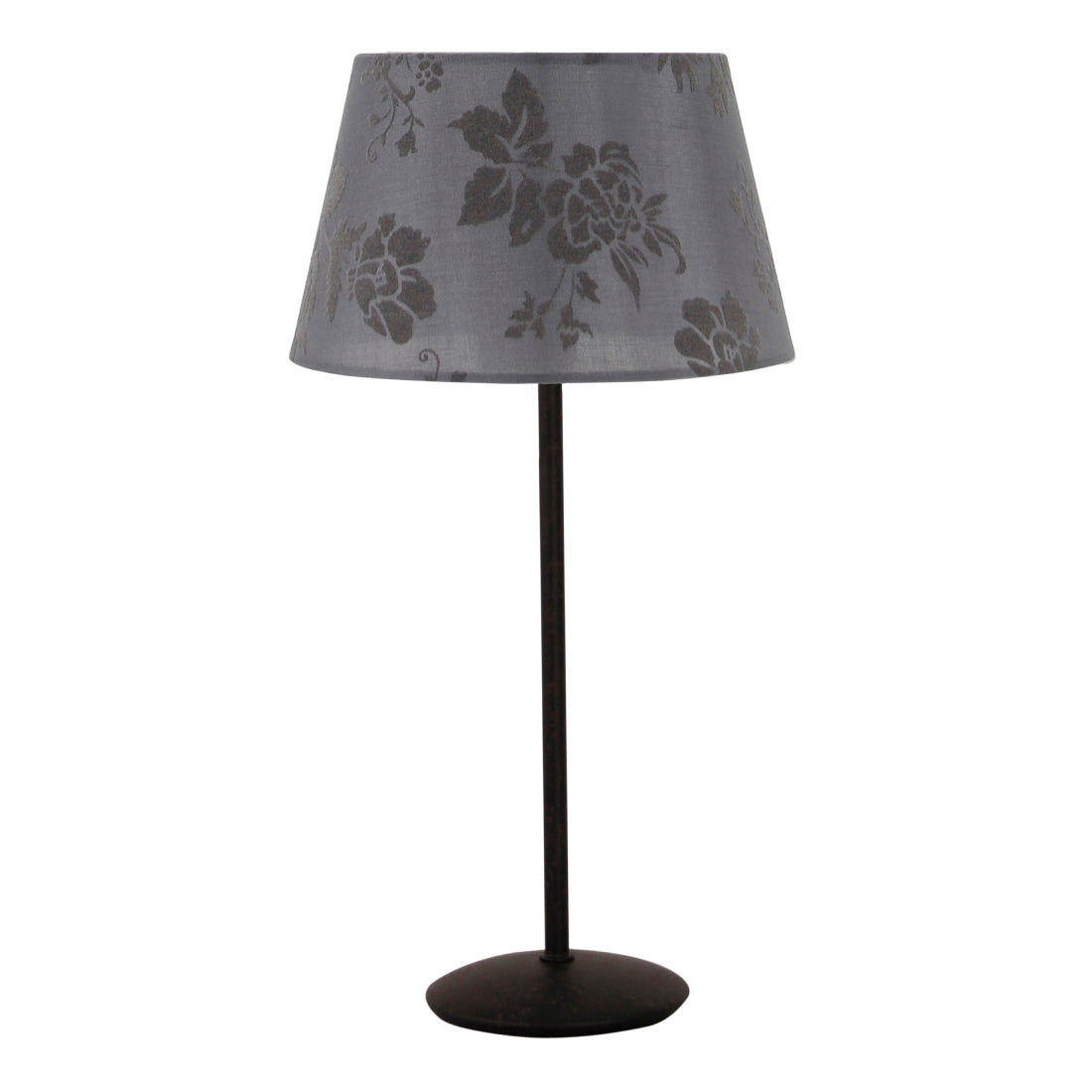 De grijze lampenkap Drum voegt een tijdloze uitstraling toe aan je interieur.