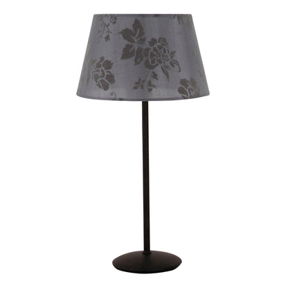 De grijze lampenkap Drum voegt een tijdloze uitstraling toe aan je interieur.