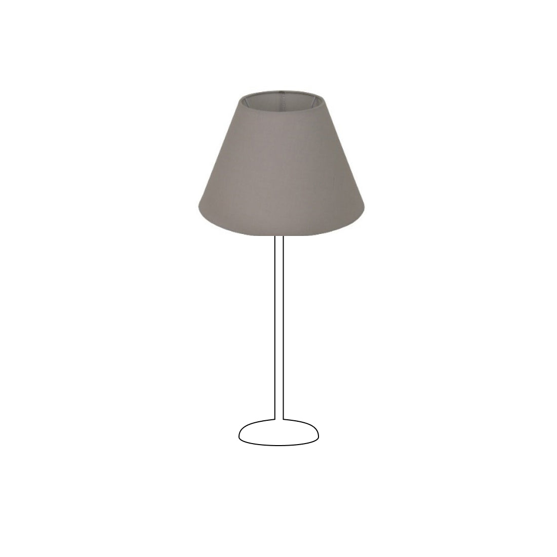 Deze lichtgrijze lampenkap brengt een verfijnde sfeer in elke kamer. Perfect voor een elegante afwerking van uw lamp.