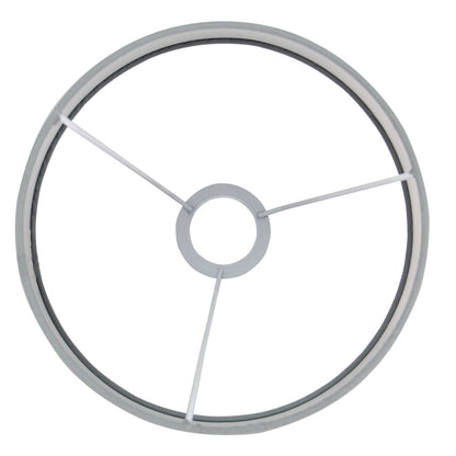 Deze grijze lampenkap in drumvorm voegt een moderne touch toe aan je interieur. Perfect voor sfeervolle verlichting.