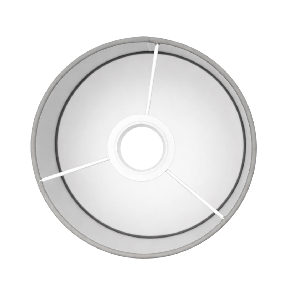 Deze grijze lampenkap in drumvorm voegt een eigentijdse touch toe aan je interieur. Perfect voor sfeervolle verlichting.