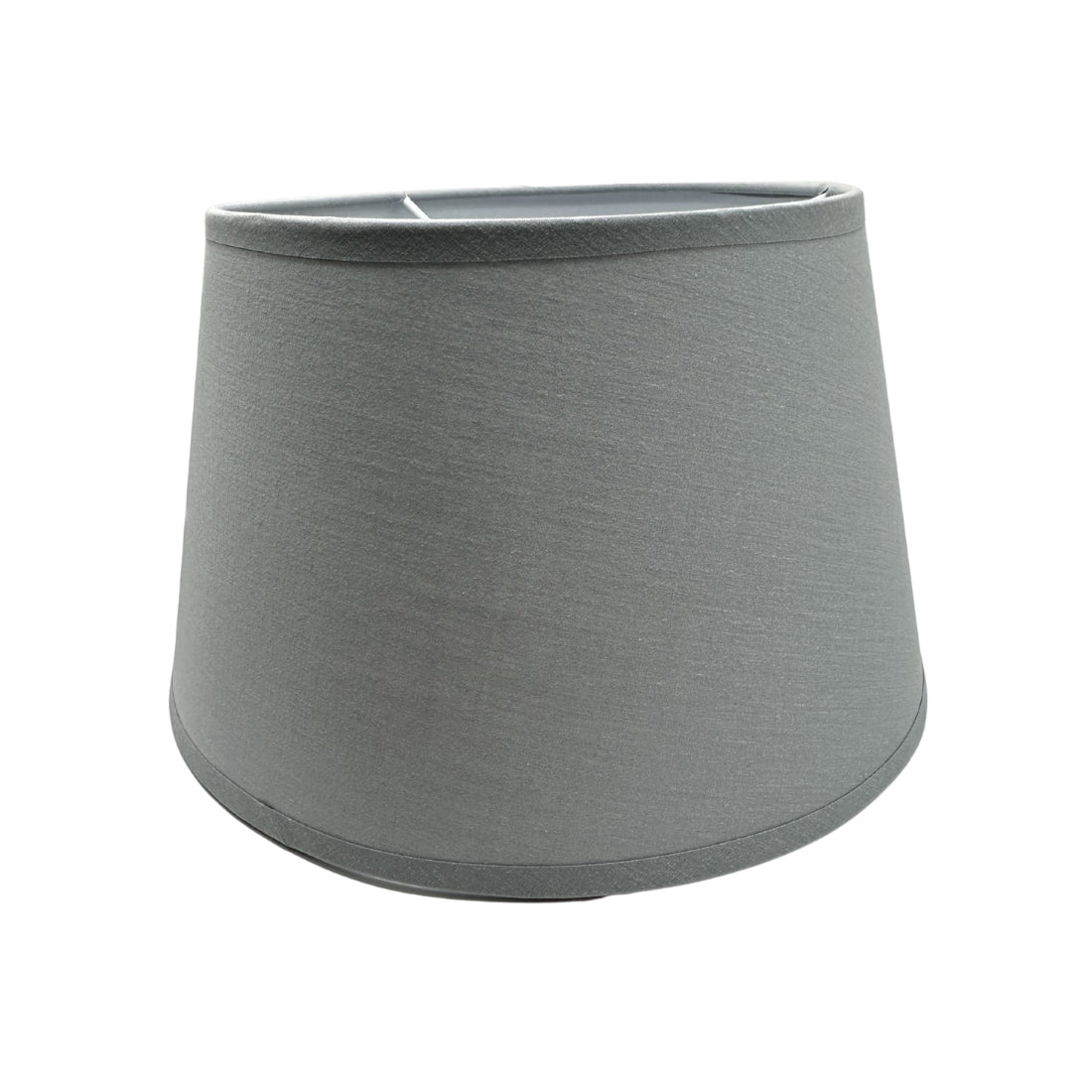 Detailview van de stijlvolle grijze lampenkap Drum. Ideaal voor een moderne uitstraling in elke kamer.