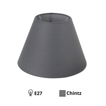 Deze grijze lampenkap biedt een moderne uitstraling voor elke interieurstijl. Perfect voor sfeervolle verlichting!