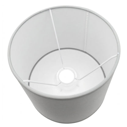 Detailfoto van de grijze lampenkap Drum, met een eigentijds design.