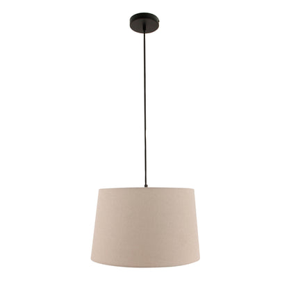 Een moderne grijze lampenkap in een sfeervolle setting. Perfect voor het creëren van een warme ambiance in huis.