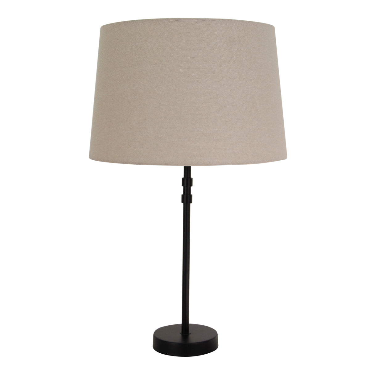 De grijze lampenkap Drum straalt een moderne uitstraling uit.