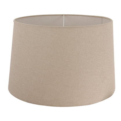 Dichtbijopname van de moderne grijze lampenkap Drum. Perfect voor een eigentijds interieur en sfeervolle verlichting.