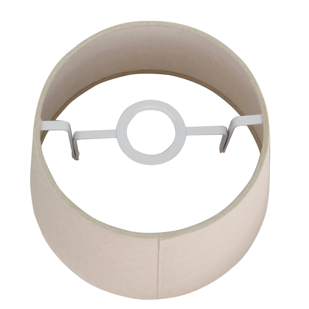 Bovenaanzicht van de grijze lampenkap Drum, tijdloos en stijlvol. Een perfecte aanvulling voor elke interieurstijl.