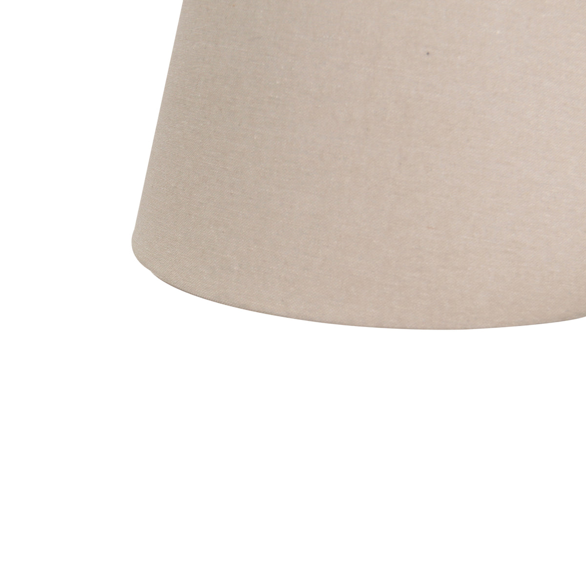 Detailfoto van de grijze lampenkap Drum. Deze tijdloze kap voegt een subtiele elegantie toe aan je interieur.