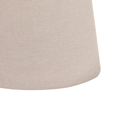Deze grijze lampenkap heeft een ovale vorm en een eigentijdse uitstraling. Perfect voor een moderne ambiance in huis.