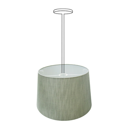 Een sfeervolle grijze lampenkap die elegant licht verspreidt in elke kamer. Perfect voor een moderne inrichting.