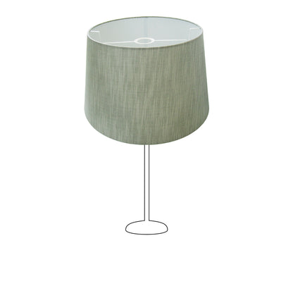 Gedetailleerde weergave van de grijze lampenkap Drum. Perfect voor een stijlvolle touch in elke woonkamer of slaapkamer.